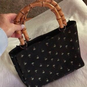Bamboo handle purse
